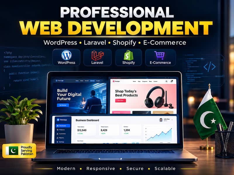 Professional Website Development | WordPress, Laravel & E-commerce 0