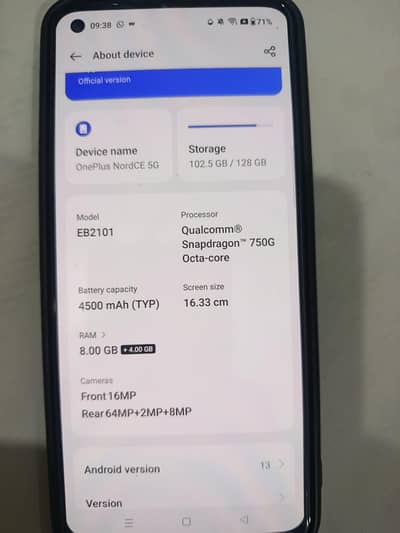One Plus Nord CE 5G