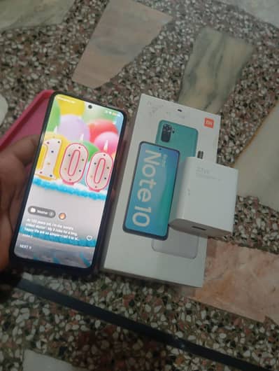 Xiaomi Redmi Note 10 with box charger