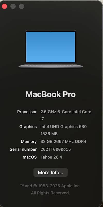 MacBook pro 2019