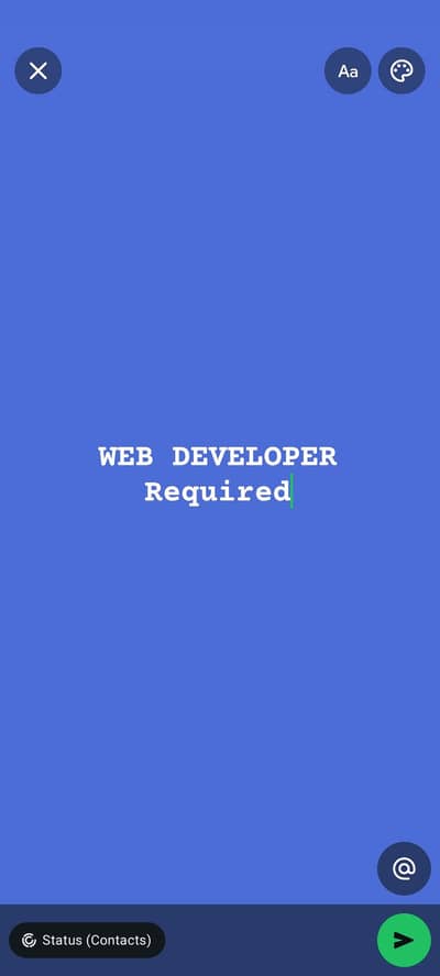 Web Developer Required