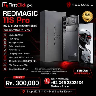 REDMAGIC 11S Pro 16GB/512GB Nightfreeze | 5G Gaming Phone