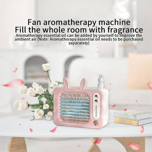 Mini Refrigeration Air-conditioning Fan spray cooler fan Home Outdoor Portable Small Gas Cooler Usb Rechargeable Spray Fan & Cooling Mini Handheld Water Mist Spray Cooler USB Rechargeable Cooling Fan Note random color will be deliver