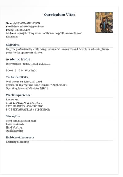 JOB WANTED