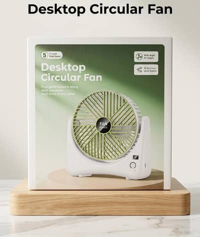 desktop circle fan
