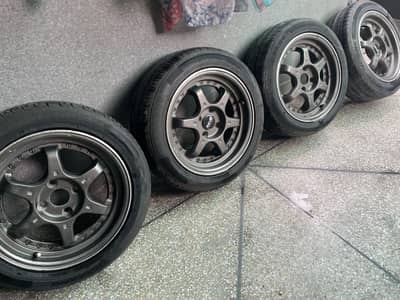 15” rism 4 nut with low profiles tyres