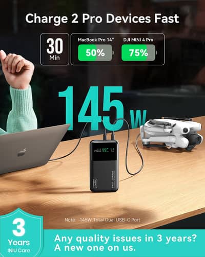 iniu p64 25000mah 145w power Bank
