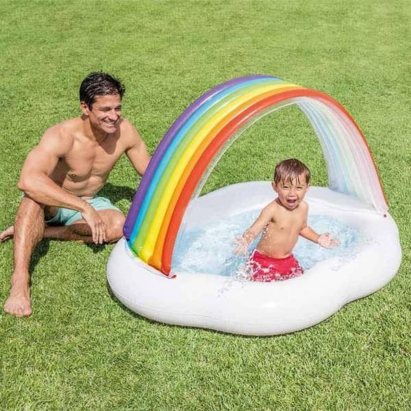 Intex Rainbow Cloud Inflatable Baby Pool Swimming Pool Baby Bath Tub