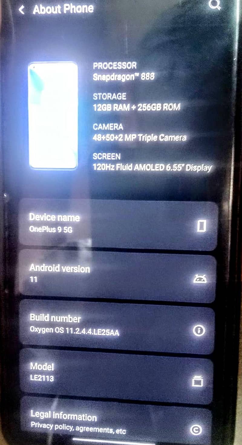 One Plus 9 5g 2