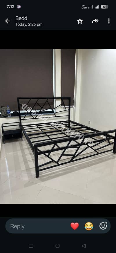 New iron bed