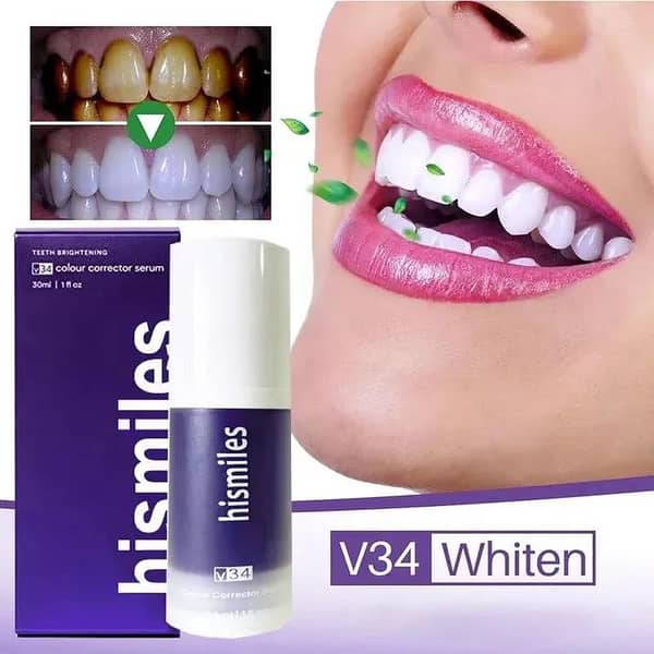 Hismile Toothpaste - Hi Smile Purple Color Corrector Whitening Toothpaste - Teeth Cleaner for Brighter Smile