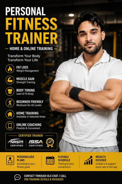 Personal Fitness Trainer | Home & Online Training