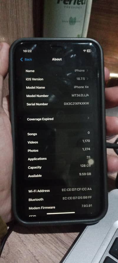 Apple iPhone XR JV Phone Only Exchange with i phone PTA APPROVED