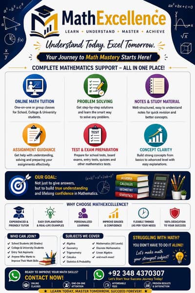 Home/online Tuition– Mathematics & All Science Subjects