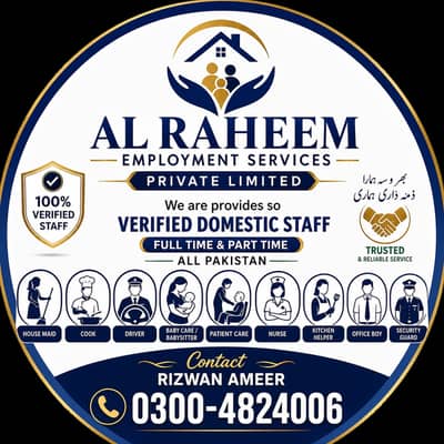 House maids , Maid, Baby Sitter, Chef , Couple , Driver , Patient care