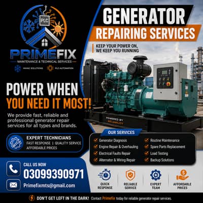 Industrial Generator Repair & Service / Generator Repair & Maintenance