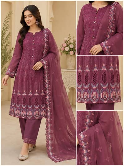 Ladies Suit Women's Dress 3 Piece Suit Shalwar Kameez Pakistani Suit