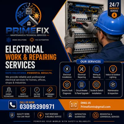 Electrician Services | Electrical Repair, Wiring & Installation