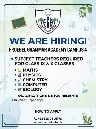 Urgent Hiring Faculty of IX and X