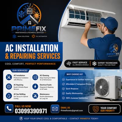 AC Installation & Repair Services | Expert AC Technician | Home & Off