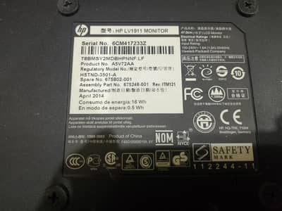 HP LED/screen lv1911