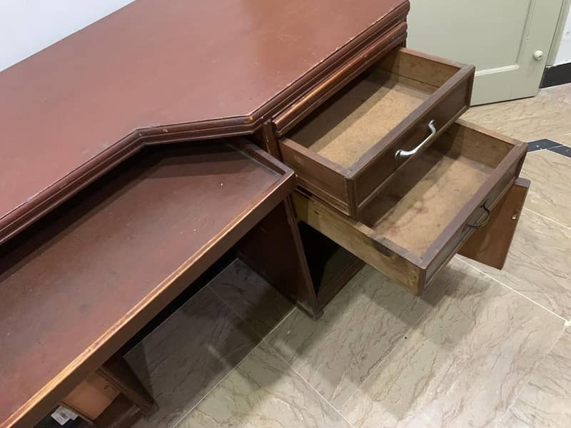large wooden study table / computer table 1