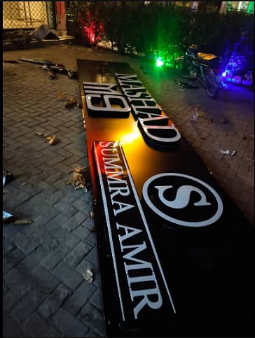 LED Sign Board Design, Acrylic LED Sign Boards Design, Flex Priniting