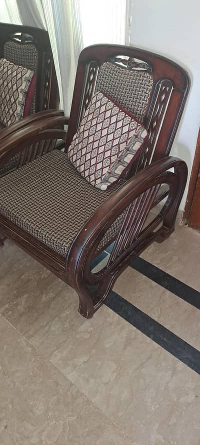 WOODEN MADE SOFA SET FIVE SEATER 03136655923