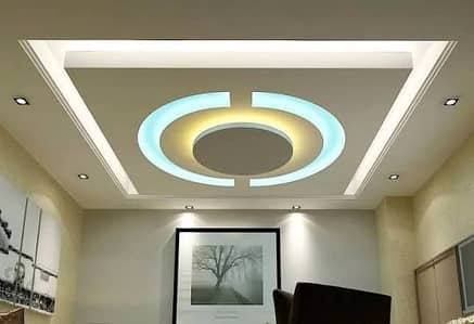 Pop ceiling-wooden floor-4x8 gypsum ceiling-pvc panel-vinyl flooring
