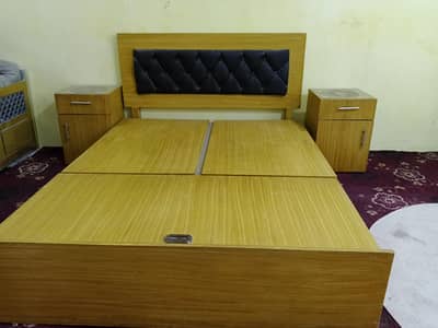 storage bed with side tables for sale