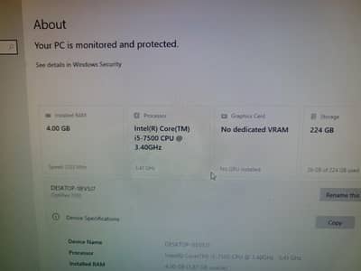 DELL optiplex 7050 core i5 7th gen pc for sale