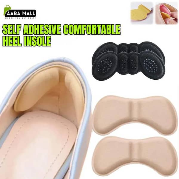 Self-Adhesive Heel Insoles – Anti-Slip Foam Cushion for Heel Pain Relief & Blister Protection