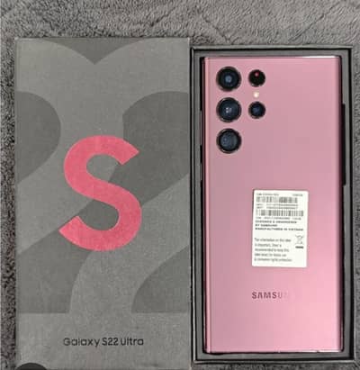 S22 Ultra 12/256 Dual Physical Sim Official Approved With Box 10/9.5