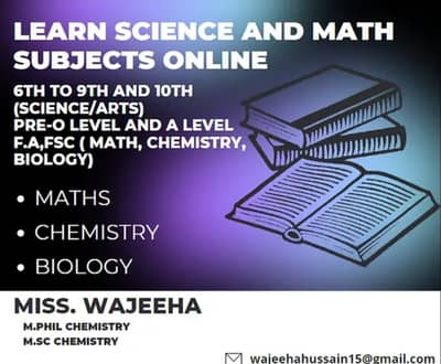 Online Tutor for Maths Chemistry Biology Physics
