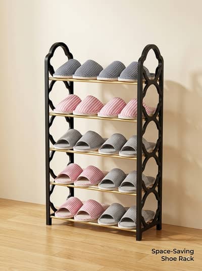 Portable 5 Tier Shoe Rack Stand for Home & Bedroom (Brand New Conditi