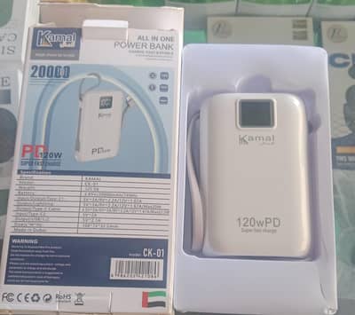 Kamal CK-01 20000mAh Power Bank | PD 20W Fast Charging|