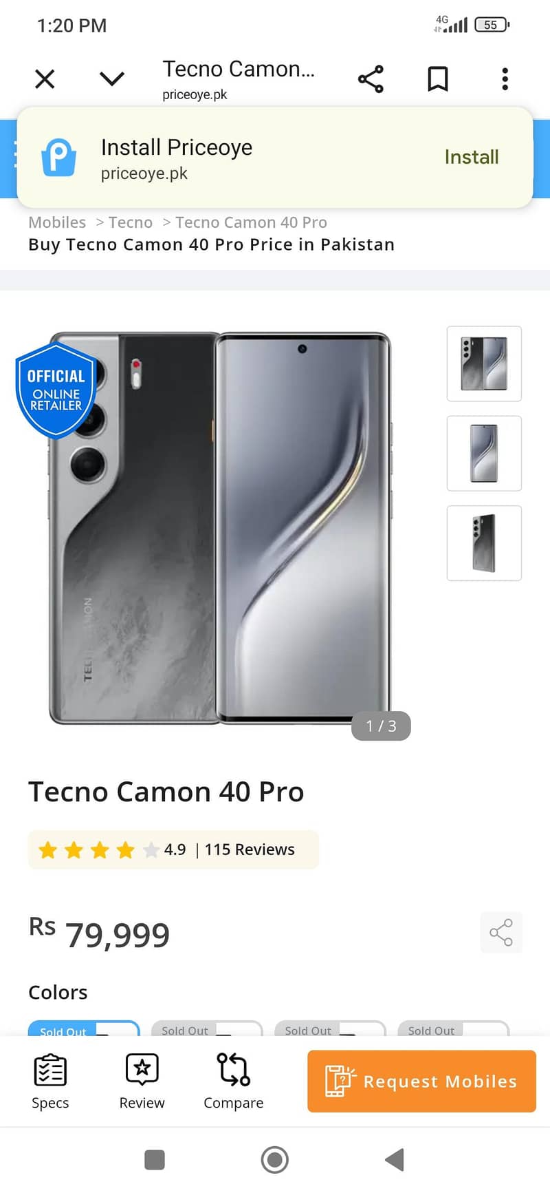 Tecno CAMON 40 0
