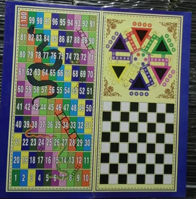 4 in 1 game board- ludo + snake + chess + carrom - 3120/dozen wholsale