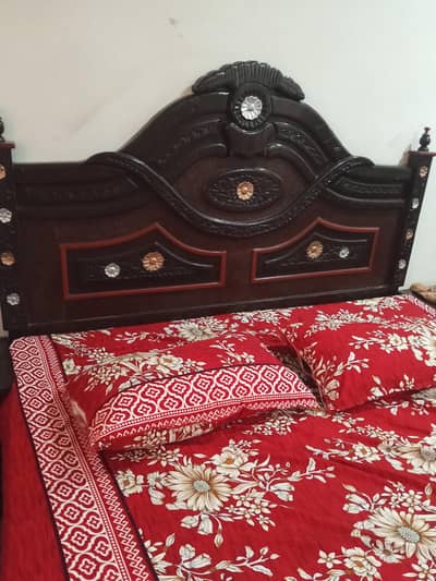bed and dressing