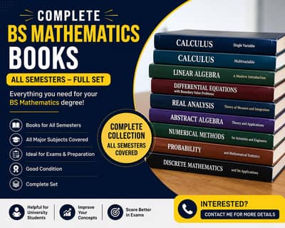 Complete BS Mathematics Books – All Semesters | Full Set