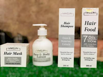 4-in-1 skincare & haircare bundle for glowing skin & lustrous hair