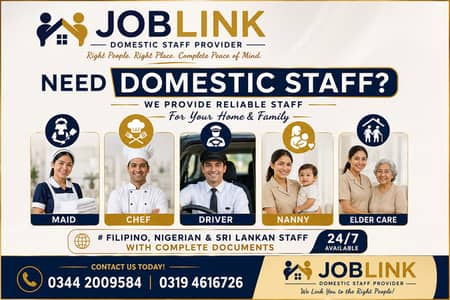 nanny babysitter / maid / driver/ chef / homecleaner / foreigner staff