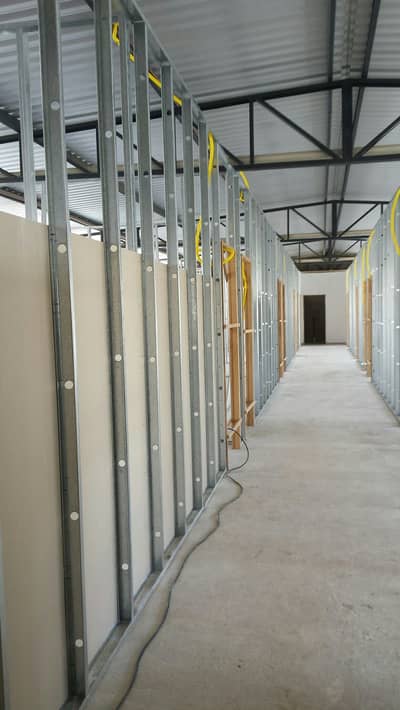 glass partition/gypsum board partition/gypsum ceiling/cement partition