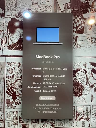 MacBook Pro 15-inch 2018 – Core i9 | 32GB RAM | 1TB SSD