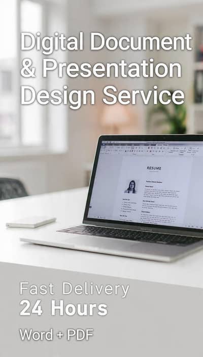 Editable cover latter digital file cv template
