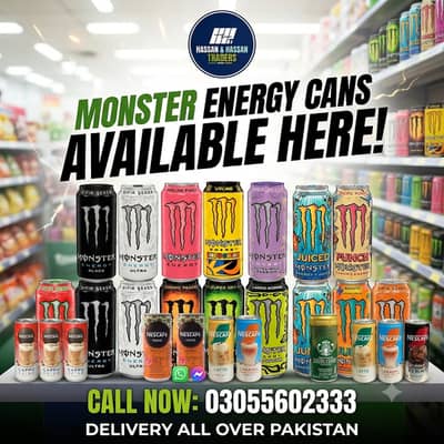 Imp. Monster Energy Cans & Nescafé Canned Coffee Nationwide Wholesale