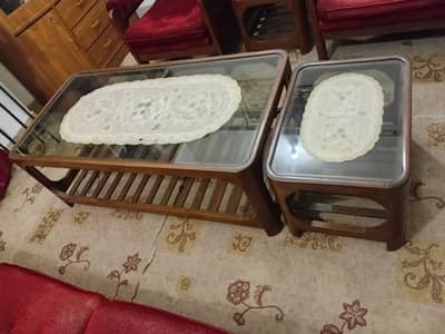 5 Seater Sofa set with 1 center table 2 corner tables