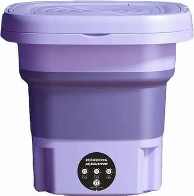 Portable Mini Foldable Washing Machine with Spin Dryer Basket