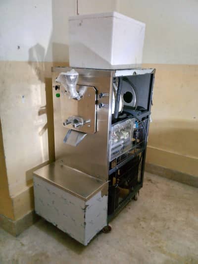 Batch freezer ice cream machine.