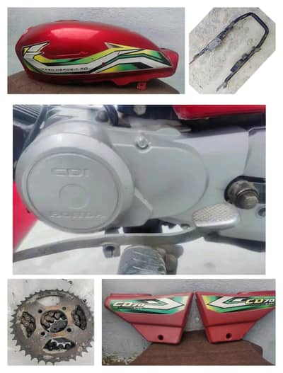 Tanki, Tapay, Magnet Tapa Chain Garari Use & Seat Frame CD 70 Parts